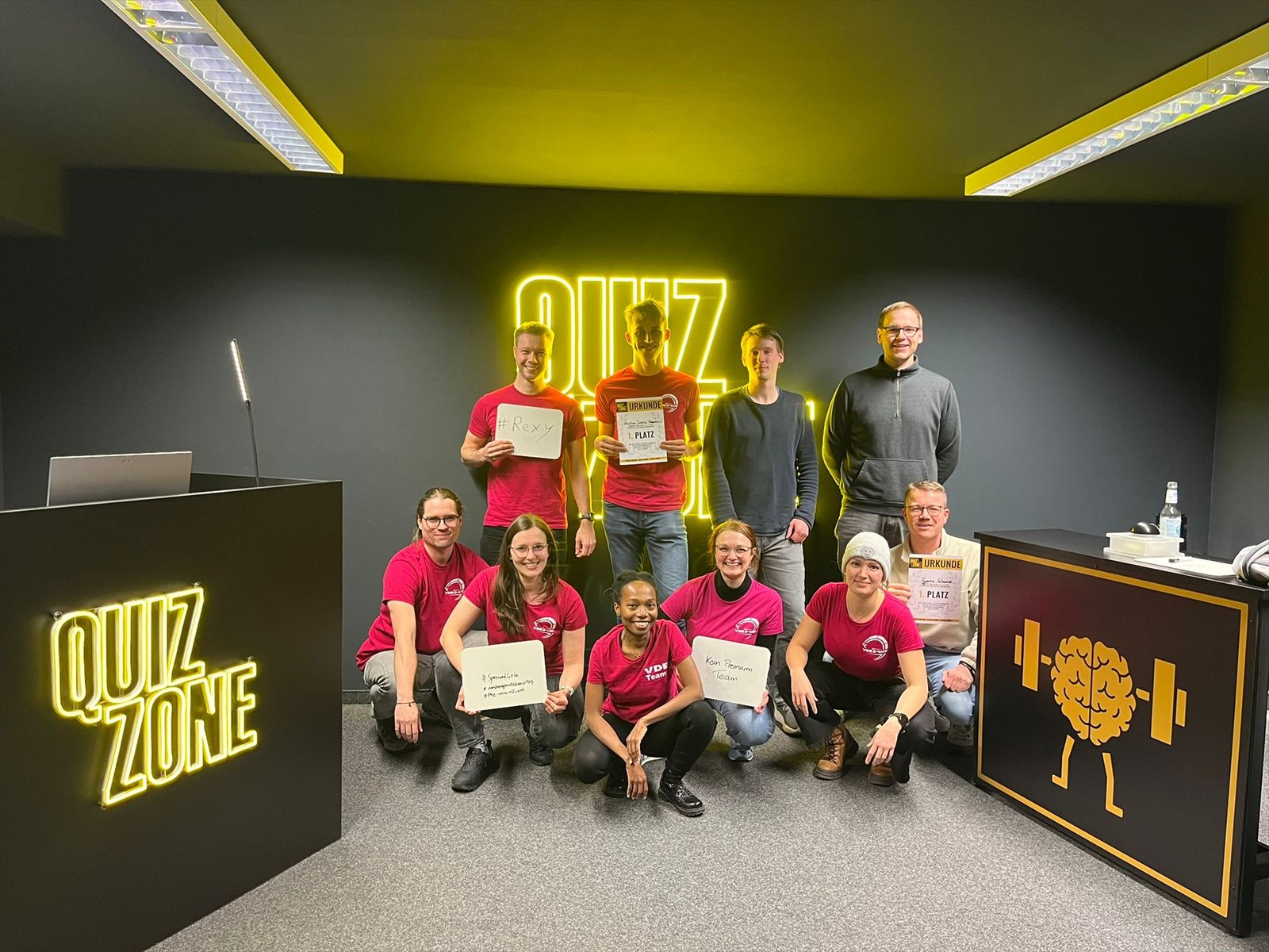 Teamevent beim Quiz in Nürnberg